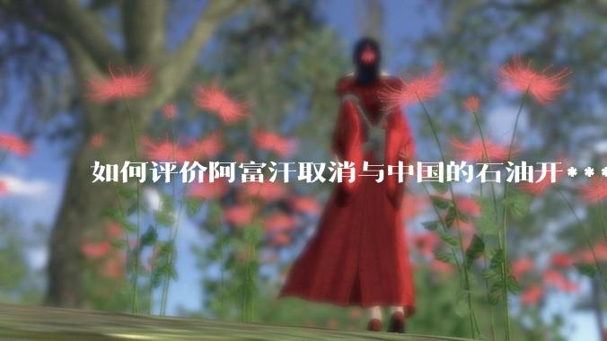 如何评价阿富汗取消与中国的石油开***合同？