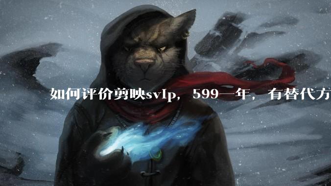 如何评价剪映svip，599一年，有替代方案吗？