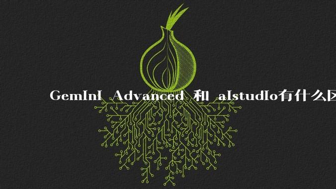 Gemini Advanced 和 aistudio有什么区别？