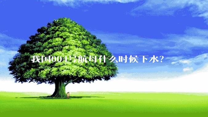 我国004号航母什么时候下水？