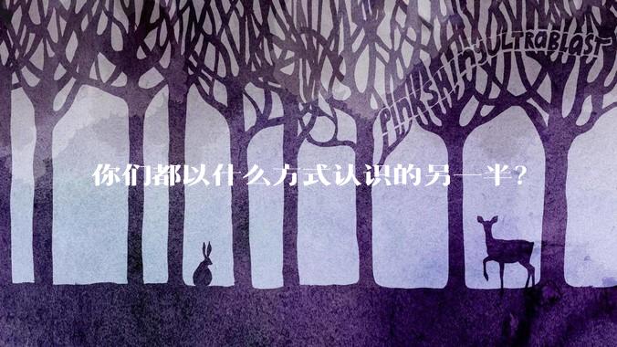 你们都以什么方式认识的另一半？